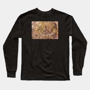 Tree Rings From Forest Harvest Long Sleeve T-Shirt